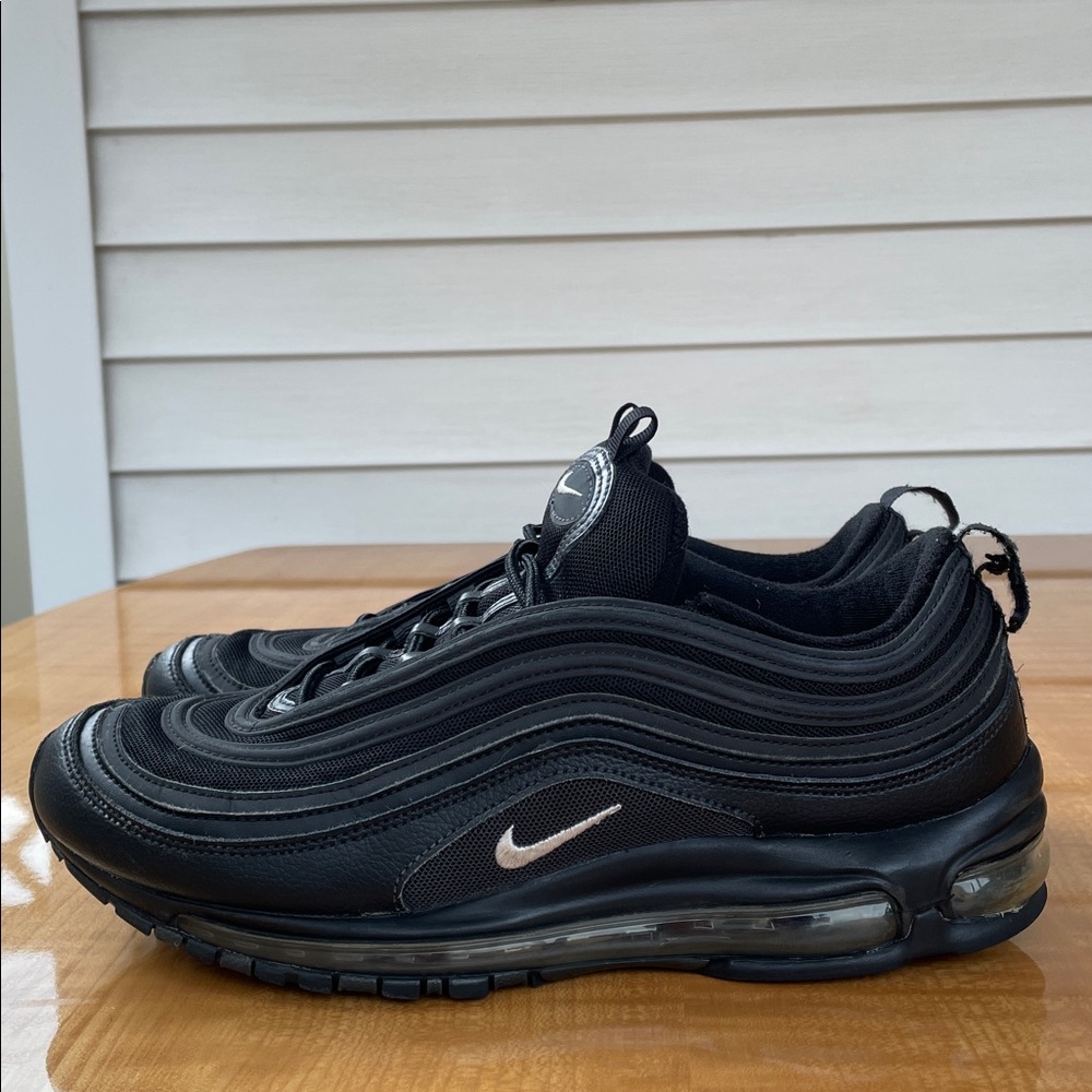 Nike Air Max 97 Black Anthracite Terry Cloth Men's Sneakers Shoes Size 10 - Picture 2 of 11